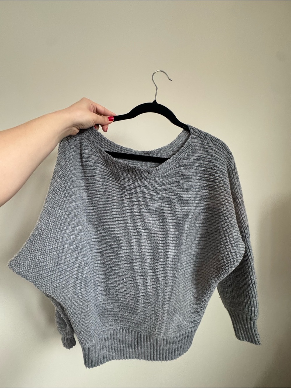 Forever 21 Gray Women's Boatneck Knit Sweater - Picture 5 of 5